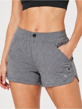 ProPlayer Gray Stretch Athletic Running Shorts Size 6 Pockets